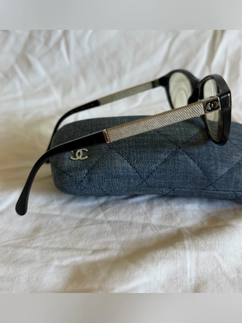 Chanel Eyeglasses frame   Prescription attached with yellowish lens